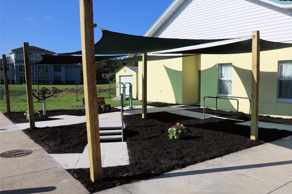 Loveland Center outdoor activity area